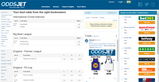 betting odds comparison app